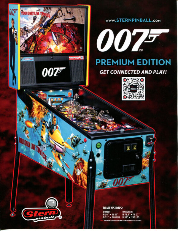 Pinhalla James Bond 007 Premium - Pinhalla Pinball Pizzeria
